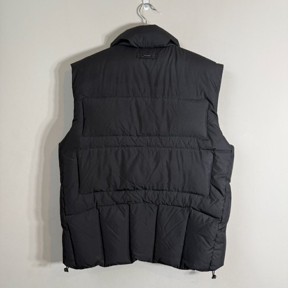 Alex Cannon Down Waterfowl Feather Puffer Vest Jacket Men's Large Black Full Zip - Picture 3 of 15